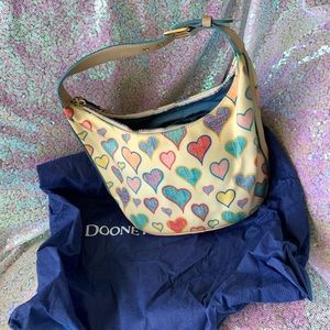 Dooney and Bourke Heart logo bucket bag